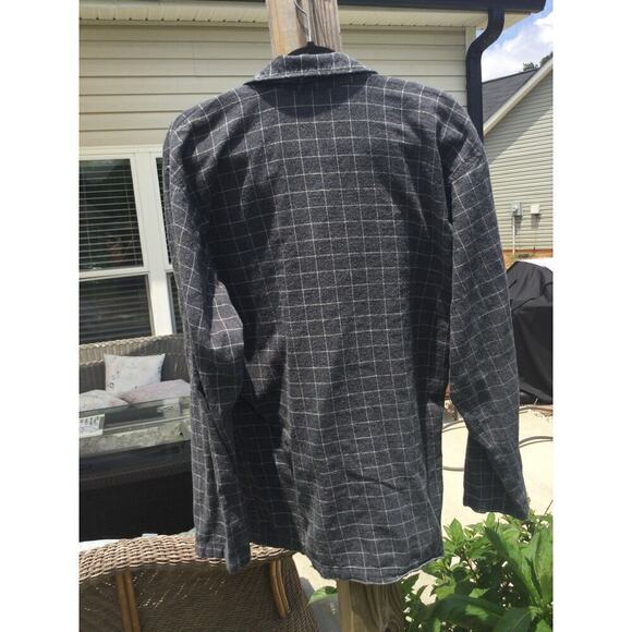 Polo Ralph Lauren sleepshirt mens M pajama grey plaid sleepware cotton preppy pj - Picture 7 of 9